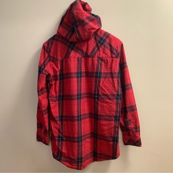 Firefly Plaid Button-up Hoodie. Size L. - Picture 2 of 7